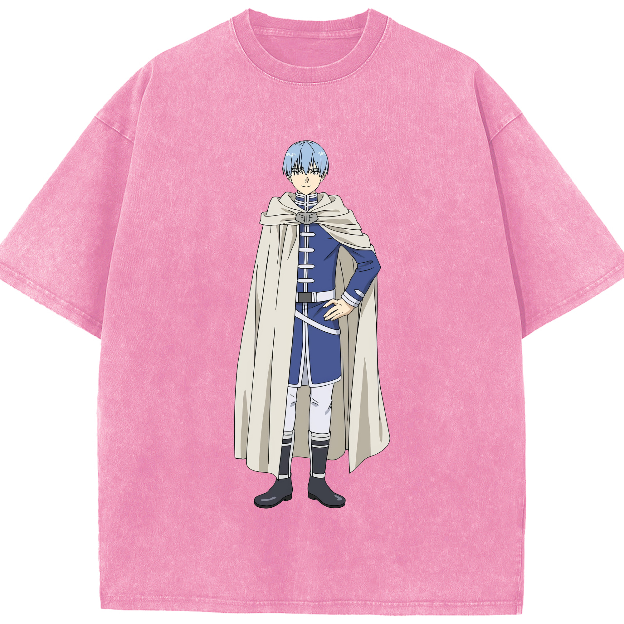 （画像用） 葬送のフリーレン Frieren 綿100% ヴィンテージ風 半袖Tシャツ（フロントプリント）
